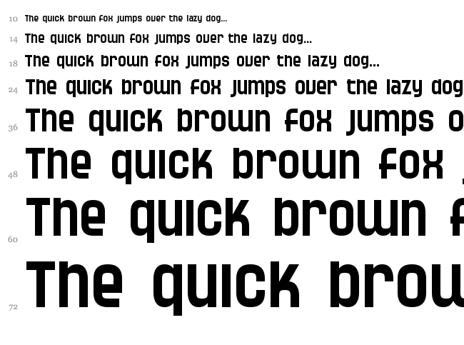 SF Speedwaystar font waterfall